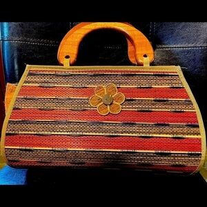 Wooden/Bamboo purse, made in Mexico